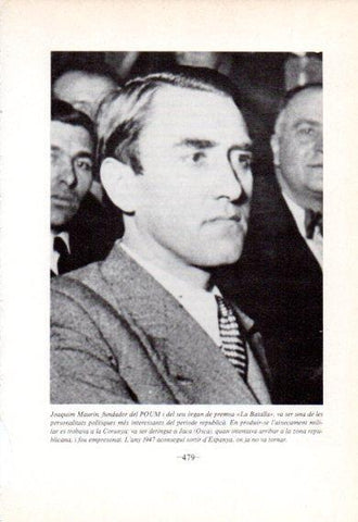 LAMINA V47737: Joaquim Maurin fundador del POUM