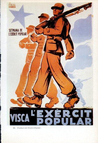 LAMINA V47735: Cartell exaltacio de l'Exercit Popular. Guerra Civil