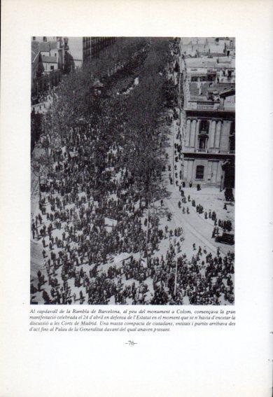 LAMINA V47769: Manifestacio a la Rambla de Barcelona en defensa de l'Estatut