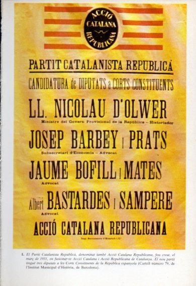LAMINA V47764: Cartell Partit Catalanista Catala