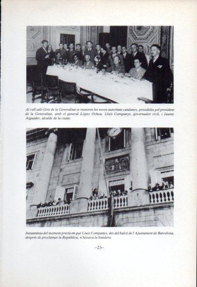 LAMINA V47763: Lluis Companys proclama la Republica Ajuntament de Barcelona
