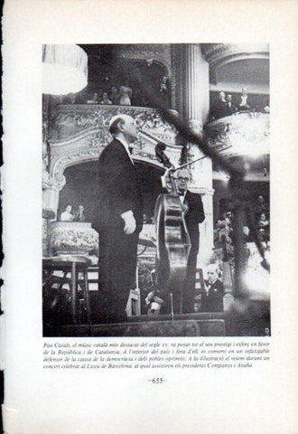 LAMINA V47757: Pau Casals al Liceu de Barcelona