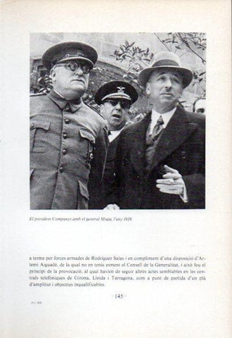 LAMINA V47705: President Companys amb general Miaja 1938