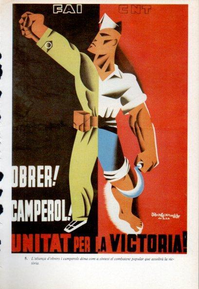 LAMINA V47704: Cartell Obrer, camperol per Bofarull Guerra Civil