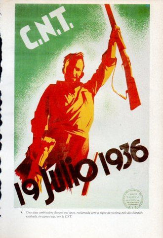 LAMINA V47711: Cartell CNT 19 julio 1936 Guerra Civil