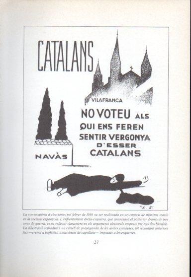 LAMINA V47700: Cartell de propaganda de les dretes catalanes any 1936