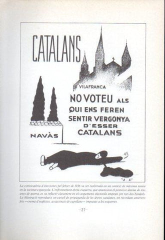 LAMINA V47700: Cartell de propaganda de les dretes catalanes any 1936
