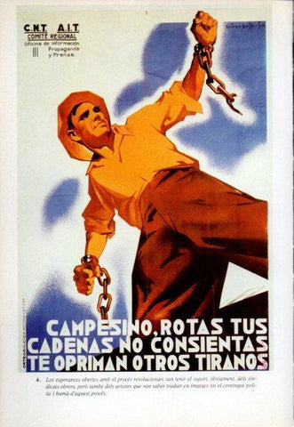 LAMINA V47702: Cartell sindicats obrers als pagesos Guerra Civil