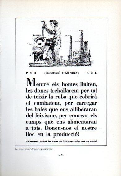 LAMINA V47730: Cartell les dones tambe demanen de participar Guerra Civil