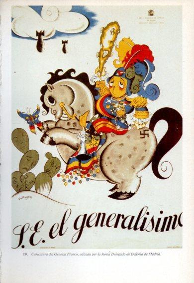 LAMINA V47727: Caricatura General Franco per Cañavate