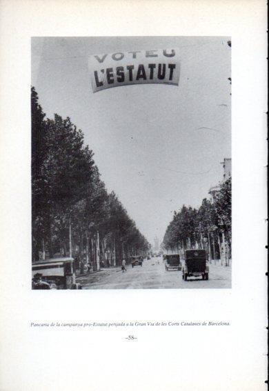 LAMINA V47773: Pancarta campanya pro Estatut Gran Via de Barcelona