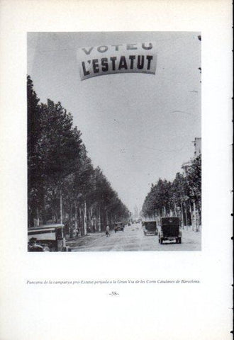 LAMINA V47773: Pancarta campanya pro Estatut Gran Via de Barcelona