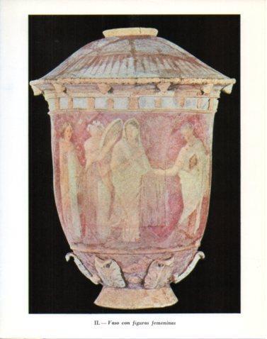 LAMINA V47830: Vaso con figuras femeninas
