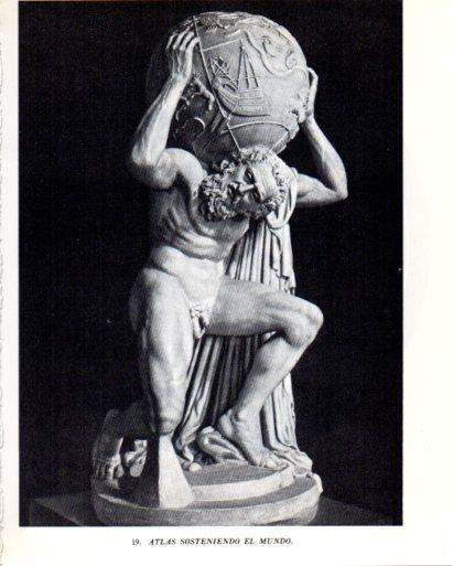 LAMINA V47818: Atlas sosteniendo el Mundo, estatua
