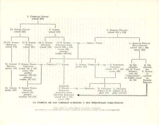 LAMINA V47846: Arbol genealogico de los Cornelii Scipiones