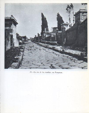 LAMINA V47842: La via de las tumbas en Pompeya