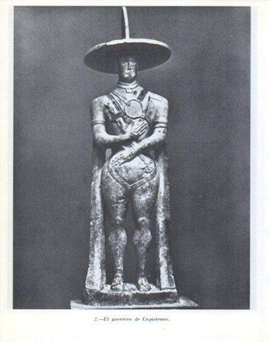 LAMINA V47838: Guerrero de Capistrano figurilla