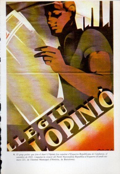LAMINA V47790: Cartell diari L'Opinio