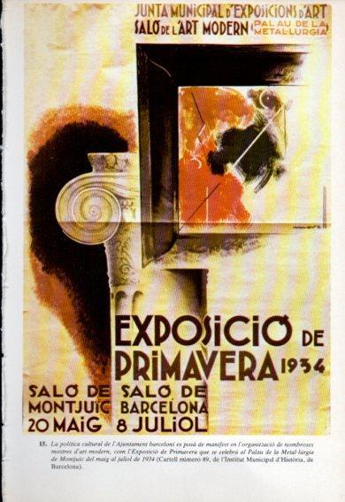 LAMINA V47787: Cartell Exposicio de Primavera de 1934 Barcelona
