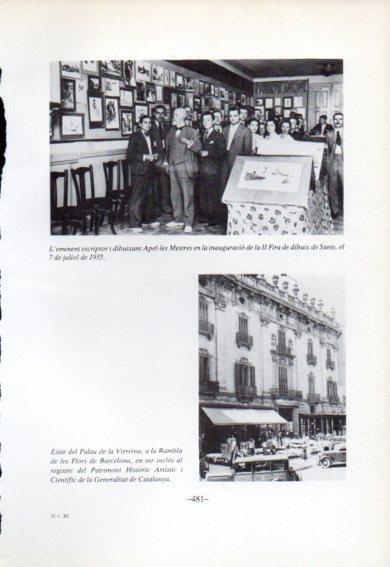 LAMINA V47791: Apel·les Mestres inaguracio II Fira de dibuix, Barcelona 1935