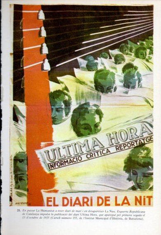 LAMINA V47783: Cartell Diari Ultima Hora 1935