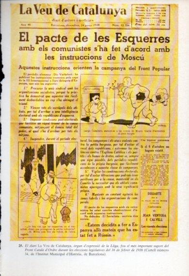 LAMINA V47792: Portada el diari La Veu de Catalunya 24 gener 1936