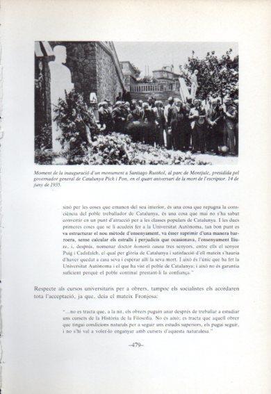 LAMINA V47793: Inaguracio monument a Santiago Rusiñol parc de Montjuic, Barcelona