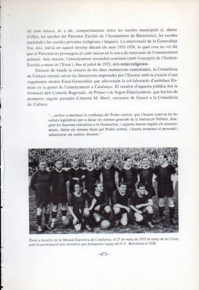 LAMINA V47794: Equip F.C. Barcelona el 1928 partit benefic