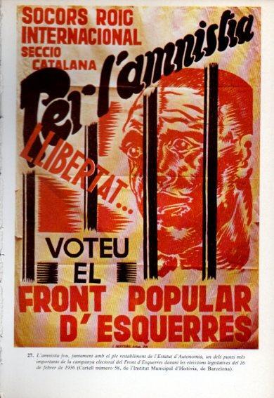 LAMINA V47804: Cartell Front Popular d'Esquerres febrer 1936
