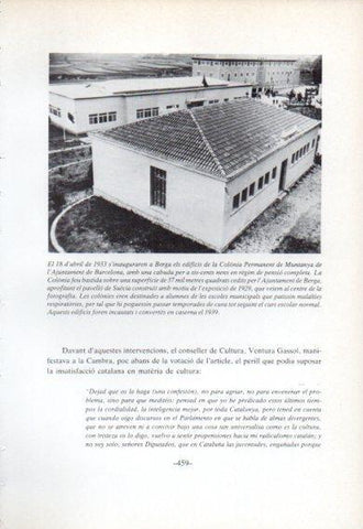 LAMINA V47796: Inaguracio Colonia Permanent de Muntanya de l'Ajuntament de Barcelona a Berga
