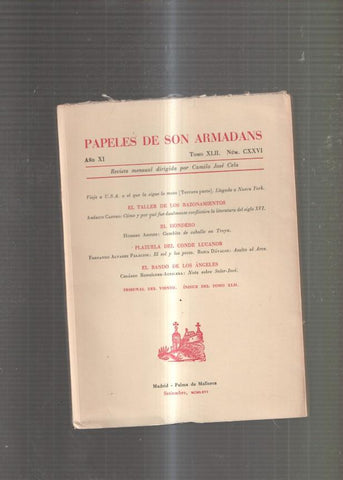 Papeles de Son Armadans Tomo 42 numero 126 : El taller de los razonamientos: