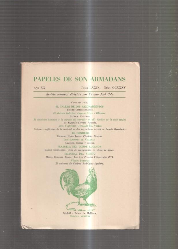 Papeles de Son Armadans Tomo 79 numero 235: El taller de los razonamientos-