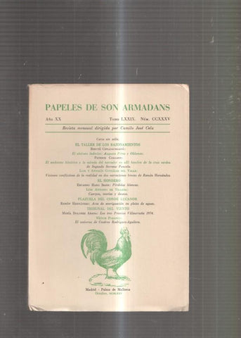 Papeles de Son Armadans Tomo 79 numero 235: El taller de los razonamientos-
