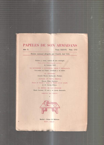 Papeles de Son Armadans Tomo 36 numero 106: De setiembre a setiembre amor