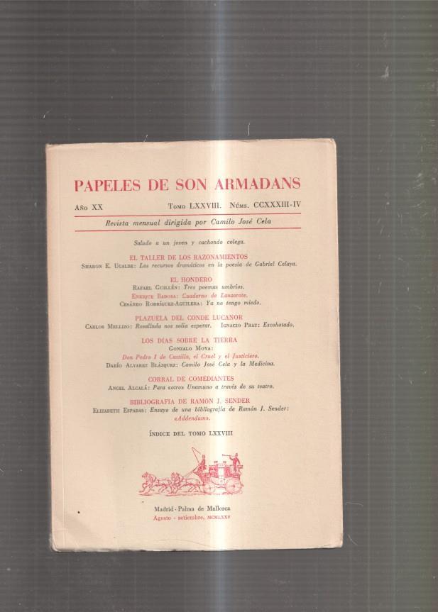 Papeles de Son Armadans Tomo 78 numero 233-234: El taller de los razonamien-