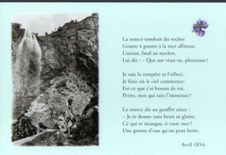 POSTAL PV12728: Victor Hugo. La source et l'ocean texto