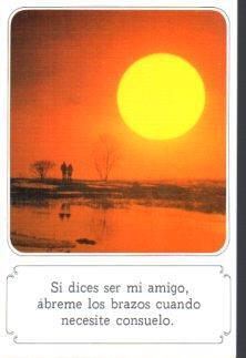 POSTAL PV12731: Postal de la amistad. Si dices ser mi amigo abreme los brazos