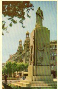 POSTAL PV12789: Monumento a Ferrer y Guell, Barcelona