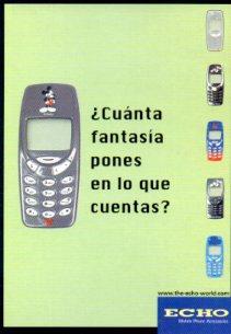 POSTAL PV12781: Publicidad Nokia 3310 / 3330 Carcasa Mickey Classic