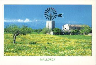 POSTAL PV12670: Molino en Mallorca