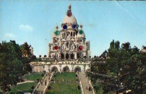 POSTAL PV12676: Basilica del Sagrado Corazon, Paris