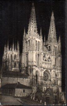 POSTAL PV12684: Catedral de Burgos iluminada