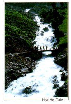 POSTAL PV12936: Riega de la Jarda en Cain, Picos de Europa