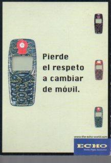 POSTAL PV12809: Publicidad Nokia 3310 / 3330 carcasa Kenny