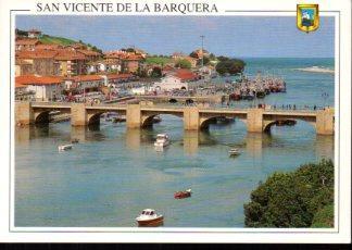 POSTAL PV12385: Vista parcial de San Vicente de la Barquera