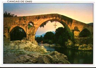 POSTAL PV12386: Puente romano de Cangas de Onis, Asturias