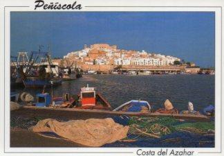 POSTAL PV12397: Vista de Peñiscola desde el puerto