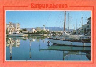 POSTAL PV12455: Vista parcial de un canal en Ampuriabrava