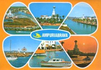 POSTAL PV12425: Vistas varias de Ampuriabrava