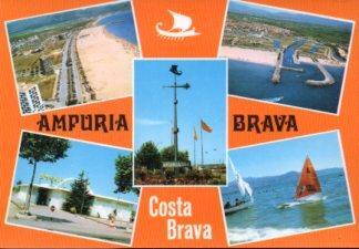 POSTAL PV12435: Varias instantaneas de Ampuriabrava